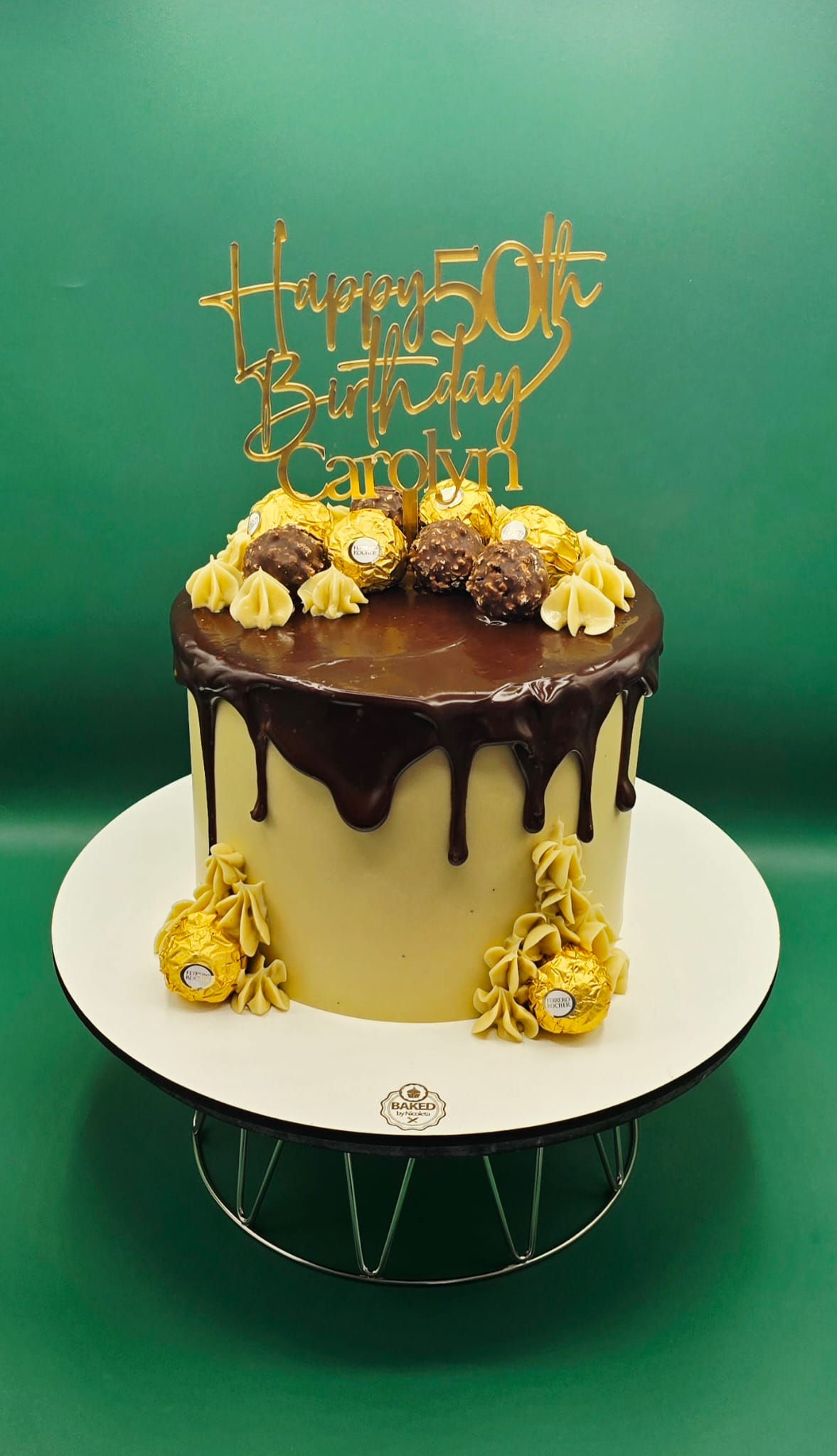 Bespoke custom celebration cake for Ladies & Elegance handcrafted by Nicoleta